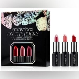 NIB Smashbox On The Rocks Be Legendary Lipstick Trio - Sold Out in Stores!